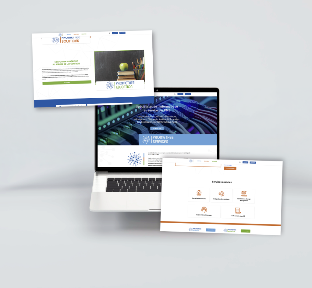 Site internet PROMÉTHÉE SERVICES