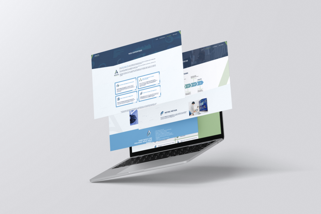 Webdesign et structuration des offres sur le site internet vitrine d'Anata Consulting